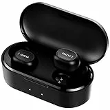 HOMSCAM Cuffie Bluetooth 5.0 Auricolari Bluetooth Senza Fili Auricolari Wireless Stereo Sportivi in Ear con Custodia da Ricarica 800mAh Microfono Leggeri Hi-Fi per iOS Android Smartphone PC