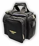 Design4Pilots - Borsa da pilota 'Crosscountry' per voli e gite di un giorno, nero