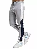 JACK & JONES Jpstwill Jjreid Blocking Sweat Pant SN Pantaloni da Jogging, Chiaro Grigio Melange, M Uomo