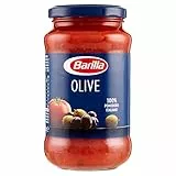 Barilla Sugo Pronto di Pomodoro 100% Italiano con Olive Nere, Olive Verdi e Olio Extravergine d'Oliva, 400g
