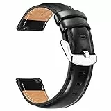 BINLUN Cinturini per Orologio in Pelle Cinturino Orologio in Cuoio Cinturini di Ricambio a Sgancio Rapido per Uomo e Donna in Nero Marrone Rosso 12mm 13mm 14mm 17mm 18mm 19mm 20mm 22mm