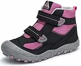 Mishansha Scarpe da Escursionismo per Ragazzi e Ragazze Antiscivolo Calzature da Trekking Leggero Esterno Scarpette da Montagna Bambini, 028 Viola, 34 EU