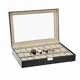 Uten Scatola Porta Orologi Custodia per 24 Orologi nera