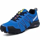 VTASQ Scarpe Trail Running Uomo Scarpe da Trekking Traspiranti All'aperto Corsa Sneakers Arrampicata Sportive Outdoor Fitness Scarpe da Passeggio Blue 40 EU