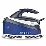 Wëasy Ferro da stiro ad alta pressione, 5,5 bar, LIN220, potente e continuo, 120 g/min, autonomia illimitata, vapore verticale, suola in acciaio inox, rapida, compatta, potenza 2200 W, serbatoio 1,5 L