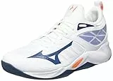 Mizuno Dimensione dell'onda, Scarpe da Ginnastica Uomo, Bianco Darkdenim Bjasper, 44.5 EU