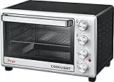 Sirge FORNO28CL Fornetto Elettrico con Luce, Spiedo, Girarrosto Cesto Rotante - Ventilato 28 L - 1600 W