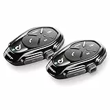 Interphone SPORT | DOPPIO | Interfono Bluetooth da casco per comunicazione in moto, Fino a 4 motociclisti, Distanza 1Km, Autonomia 20 ore, Radio, MP3, GPS, Impermeabile, Universale.