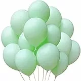 JARTTY Palloncini Verdi Pastello Palloncini Macaron Verde In Lattice 40cm 50pezzi, Per Feste di Fidanzamento, Anniversario, Baby Shower, Decorazioni di Compleanno