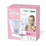 BWT Penguin Electronics - Caraffa filtrante per acqua in magnesio + confezione da 6 filtri, 2.7L, Bianco