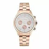 s.Oliver Orologio da polso da donna al quarzo analogico, con cinturino in acciaio inossidabile, color rosa, resistente all'acqua per 5 bar, multifunzione, fornito in confezione regalo, 2033554