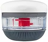 Zyliss E910049 Twist & Roll Mini Tritatutto, Plastica, Acciaio Inossidabile, Bianco, Grigio, Taglia Alimenti da Cucina Manuale Piccola Senza Elettricità, Lavabile in Lavastoviglie