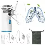 Aerosol Ultrasuoni Silenzioso Bambini e Adulti,MROOYI Nebulizzatore Aerosol Portatile Permalattie Respiratorie Efficace,Mesh Inalatore Nebulizer Areosol per Casa e Viaggio con Maschera Adulto e Bimbi