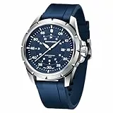 SAPPHERO Orologio Uomo Silicone Impermeabile 10ATM Movimento Giapponese Cassa in Acciaio Inossidabile Data Guarda per gli Uomini Casuale & Attività Commerciale Miglior Regalo Orologio da Polso Uomo