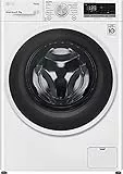 LG F4DE408AIDD Lavasciuga a Carica Frontale 8 / 6 Kg, 1400 Giri/min, Lavatrice e Asciugatrice con Intelligenza Artificiale AI DD, Vapore Igienizzante, Motore Inverter Direct Drive, 60x85x56cm - Bianco