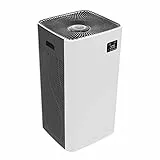 Amazon Basics, Purificatore d'aria, copre fino a 96 m2, con filtro True HEPA, CADR 800 m3/h, rimuove il 99,97% di allergie a pollini, polvere, fumo, sensore intelligente, timer
