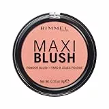 Rimmel London Fard in Polvere Maxi Blush, Powder Blush Pesca a Lunga Durata, Formato Maxi, 001 Third Base, 9 g