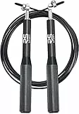 RS Sport Corda Per Saltare Professionale, Corda Da Saltare Regolabile con 2 Cavi, Jump Rope, Corda Crossfit, Boxe, Pugilato, Palestra, Fitness, Jumping Speed Rope, Allenamento Per Uomo e Donna