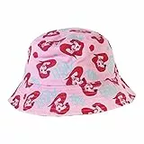 CERDÁ LIFE'S LITTLE MOMENTS Cappello Pescatore Bambina de La Sirenetta - Rosa - Adatto da 1 a 4 Anni Cappello Fabbricato in 100% Cotone - Stampa di Ariel - Prodotto Originale Ideato in Spagna
