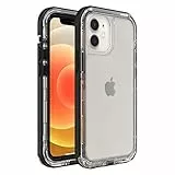 LifeProof per Apple iPhone 12 mini, Custodia sottile resistente a cadute, polvere e neve, gamma Next , Trasparente/Nero
