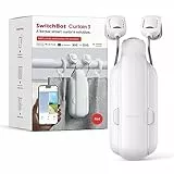 SwitchBot Apri Tende Intelligente - Telecomando Bluetooth con App/Timer, Aggiornamento delle Prestazioni, Aggiungi Hub per Farlo Funzionare con Alexa, Google Home, HomeKit (Curtain 3, Rod)