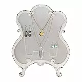 MATHILDE M. Portagioie in Metallo Ecru, 25,5 x 20,5 cm, Stile Rustico Shabby