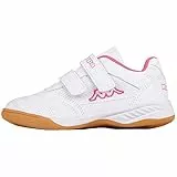 Kappa Kickoff Scape per sport indoor Unisex - Bambini e ragazzi, Bianco (white/l`pink), 40 EU