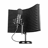 Trust Gaming Microfono con Schermo Fonoassorbente GXT 259 Rudox - USB Microfono a Condensatore per Studio e Registrazione Professionale, Canto, Podcast, Streaming, Voce, YouTube, Twitch, PC/Laptop