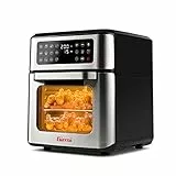 Girmi FG97 Forno Air Fryer, 1700 Watt, 12 Litri, 12 Programmi, Nero/Acciaio