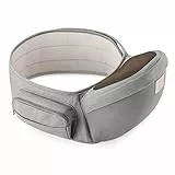 GAGAKU Hipseat Marsupio Sicurezza Supporto del Sedile della Dell'anca del Bambino 0-36 Mesi - Grigio