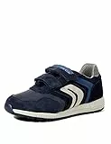 Geox J Alben Boy E, Sneakers Bambini e ragazzi, Blu (Navy/Dk Avio), 39 EU