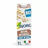 BJORG Bevanda di Avena Integrale, Bevanda Vegetale a Basso Contenuto di Grassi, Fonte di Fibre, Ideale per Cappuccino, Senza Glutine, Senza Zuccheri Aggiunti, Gusto Pieno, Vegan, 1L