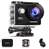 Apexcam 4K WiFi 20MP Action Cam Ultra HD Sports Cam Impermeabile Sott’acqua 40M 2'' Action Camera 2.4G Telecomando 170° Grandangolare con 2x1050mAh Batterie e Kits di Accessori