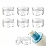 Contenitori da Viaggio per Cosmetici Organizer, Contenitori Cosmetici, Trasparente Contenitori da Viaggio, Scatola Plastica Barattoli per Creme e Polvere, Perline, Nail Art, 6 Pezzi