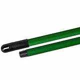 La Briantina Manico Professionale Frosted per Scope, in Metallo Plastificato, Finitura Ruvida Antiscivolo, Lunghezza 130 cm, Filetto Universale, Colore Verde