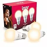 Innr E27 Lampadina LED White, funziona con Philips Hue*, Alexa & Google (Hub Richiesto) Dimmerabile, Bianca Calda, 2700K, 3-Pack, RB 266-3