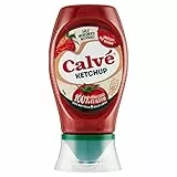 Calvé Ketchup, Formato 250 ml, Ketchup Classico, con 100% Pomodori di Origine Italiana, Senza Glutine, Senza Conservanti e Coloranti, Vegano, Bottiglia 100% Riciclabile
