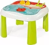 Smoby - Tavolo Attività Acqua e Sabbia, 7600840110, + 18 Mesi, Inclusi 5 Accessori