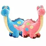 liuer 2PCS Giocattolo di Dinosauro Peluche Ripiene Animale Morbido Morbido Cotone PP Giocattolo di Peluche Festa a casa Dinosauro Giocattolo Regalo per Compleanno Bomboniere Bambina Bambini(35CM)