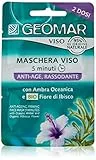 Geomar Maschera Viso, Anti Age, Rassodante - Confezione da - 2 x 7.5 ml