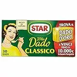 ASTUCCIO DA 30 DADI STAR IL DADO CLASSICO VERDURE PEZZI BRODO RISOTTO CUBI