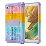 XZC Custodia per Samsung Galaxy Tab A7 Lite 8.7 pollici 2021 (SM-T220/T225/T227) Heavy Duty antiurto Push Pop Cover con cavalletto e tracolla