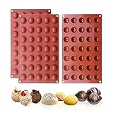 Viilich 3 confezioni di 35 fori semi sfera cupola stampo in silicone, stampo da forno per fare bombe al cioccolato caldo, torta, gelatina, mousse a cupola, semi sfera in silicone