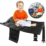 CJBIN Poggiapiedi per Aeroplano per Bambini, Estensione Del Sedile per Bambini, Poggiapiedi Aereo Bambini Portatile, Accessori da Viaggio Aereo per Bambini Leggero e Pieghevole (Nero)