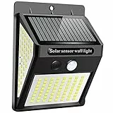 Luce Solare Esterno, 144 LED Lampade Solari da Esterno con Sensore di Movimento, 300º Illuminazione 2200mAh Luci Energia Solari Impermeabile per Giardino, Parcheggi Ingressi(1 Pezzi)