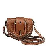 Fossil Harwell, Borsa a Tracolla Donna, Marrone, 10.8 3.4 W x 7 cm H