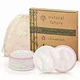 Dischetti Struccanti Lavabili in bambù, Riutilizzabili, Cotone Alta Qualità Panno Struccante Pulizia Viso Occhi Con Sacchetto Per Il Lavaggio 12 Pezzi