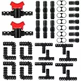 Kalolary 42Pcs Kit impianto irrigazione giardino connettori spinati di irrigazione Irrigatore a goccia Sistema di irrigazione automatico
