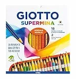 Fila Pastelli Giotto Supermina Ast 18 +2 Matite Lyra Temagraph In Grafite