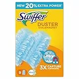 Swiffer Piumini Piumino con il Profumo Fresco di Febreze Rugiada del Mattino, 9 Ricariche